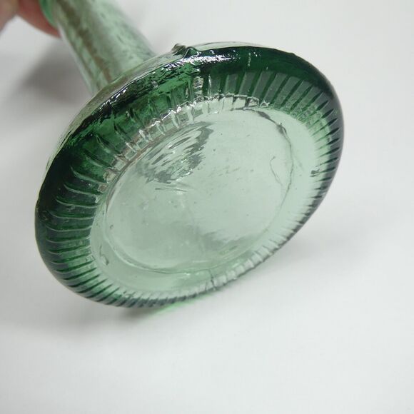 Recycled Glass Candlestick Candle Holder Vintage Taper 7.5" Tall - Picture 5 of 6